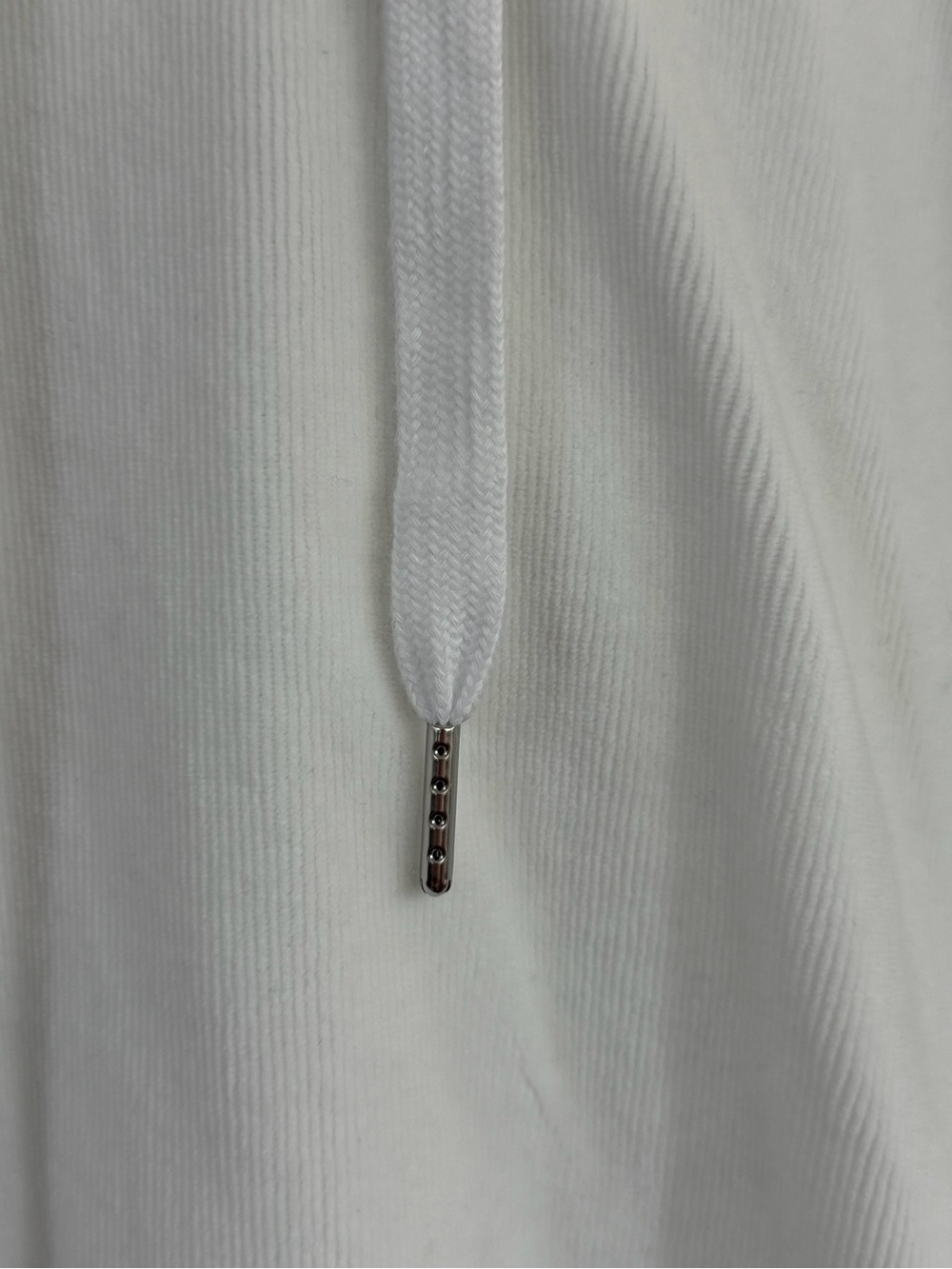 Alexander Wang Women’s Medium Cropped Logo Hoodie White Terry Cloth Athleisure - Picture 5 of 13